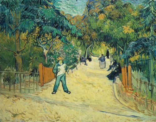 Entrance to the Public Gardens in Arles, 1888 - Van Gogh Painting On Canvas